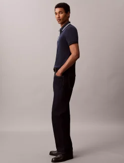 Nauwsluitend katoenen poloshirt met rits