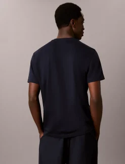 Nauwsluitend katoenen T-shirt met embleem