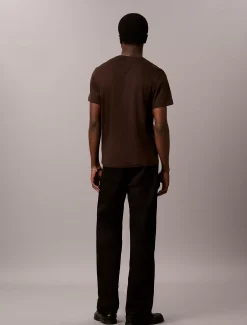 Nauwsluitend katoenen T-shirt met embleem
