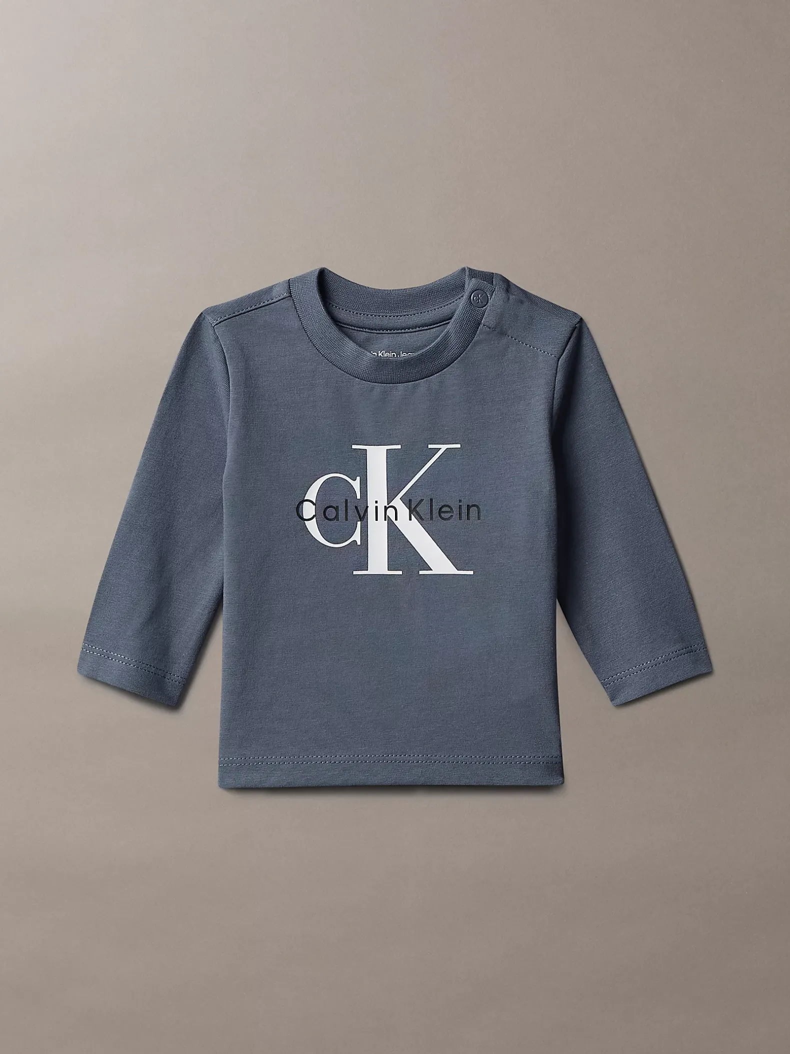 Newborn T-shirt met lange mouwen en logo