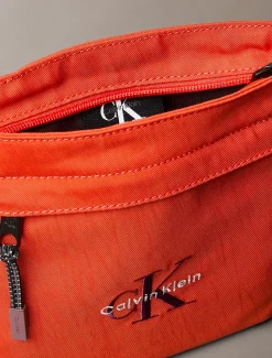 Nylon flatpack met monogram-logo