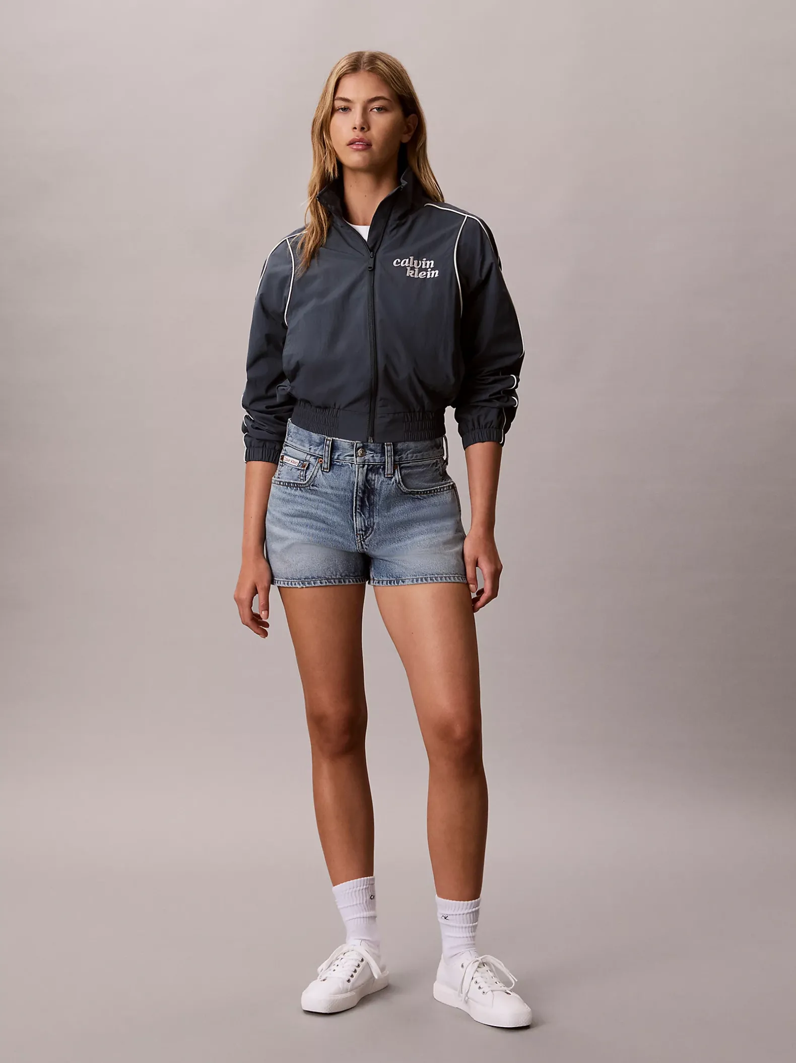 Nylon jack met biezen