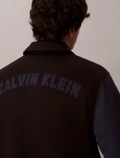 Nylon katoenen varsity bomberjack