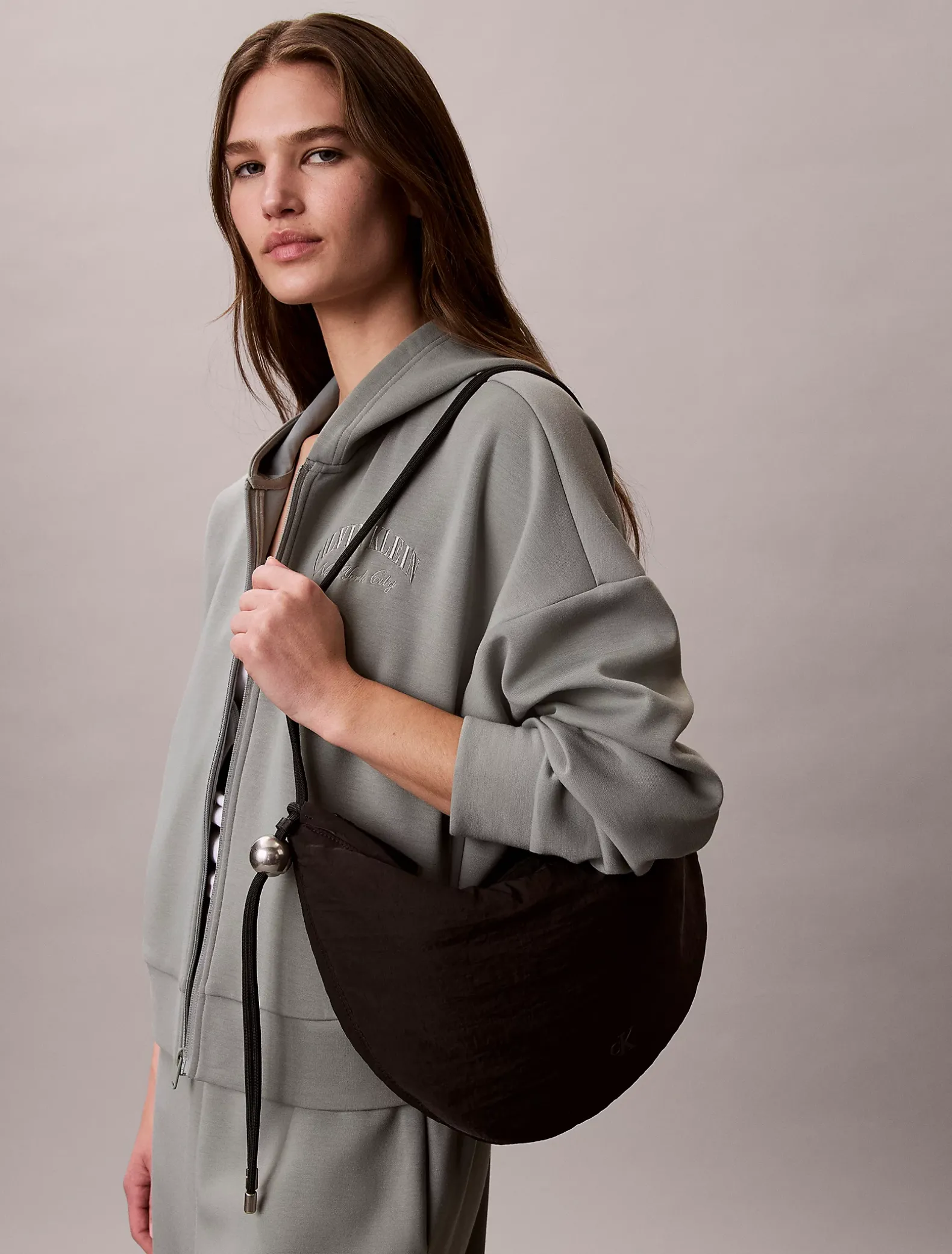 Nylon kleine crescent tas