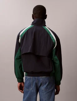 Nylon trainingsjack met colourblock