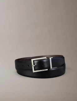 Omkeerbare volnerf leren riem
