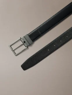 Omkeerbare volnerf leren riem