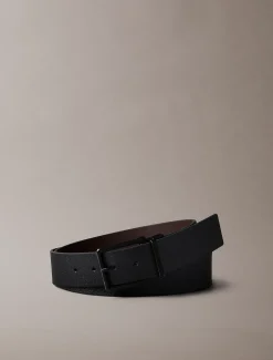 Omkeerbare volnerf-leren riem