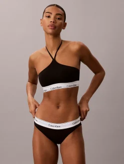 Ongevoerde halter bralette - Icon Cotton Modal