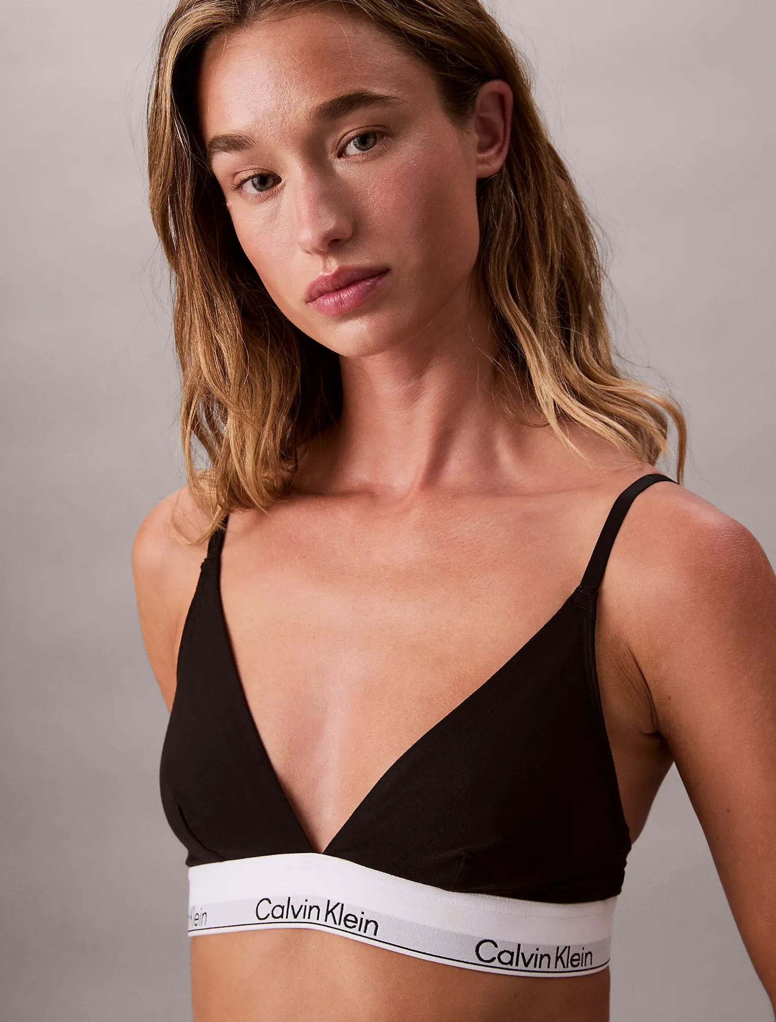 Ongevoerde triangelbralette - Icon Cotton Modal
