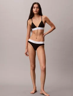 Ongevoerde Triangle Bralette - Modal Cotton Stretch Rib