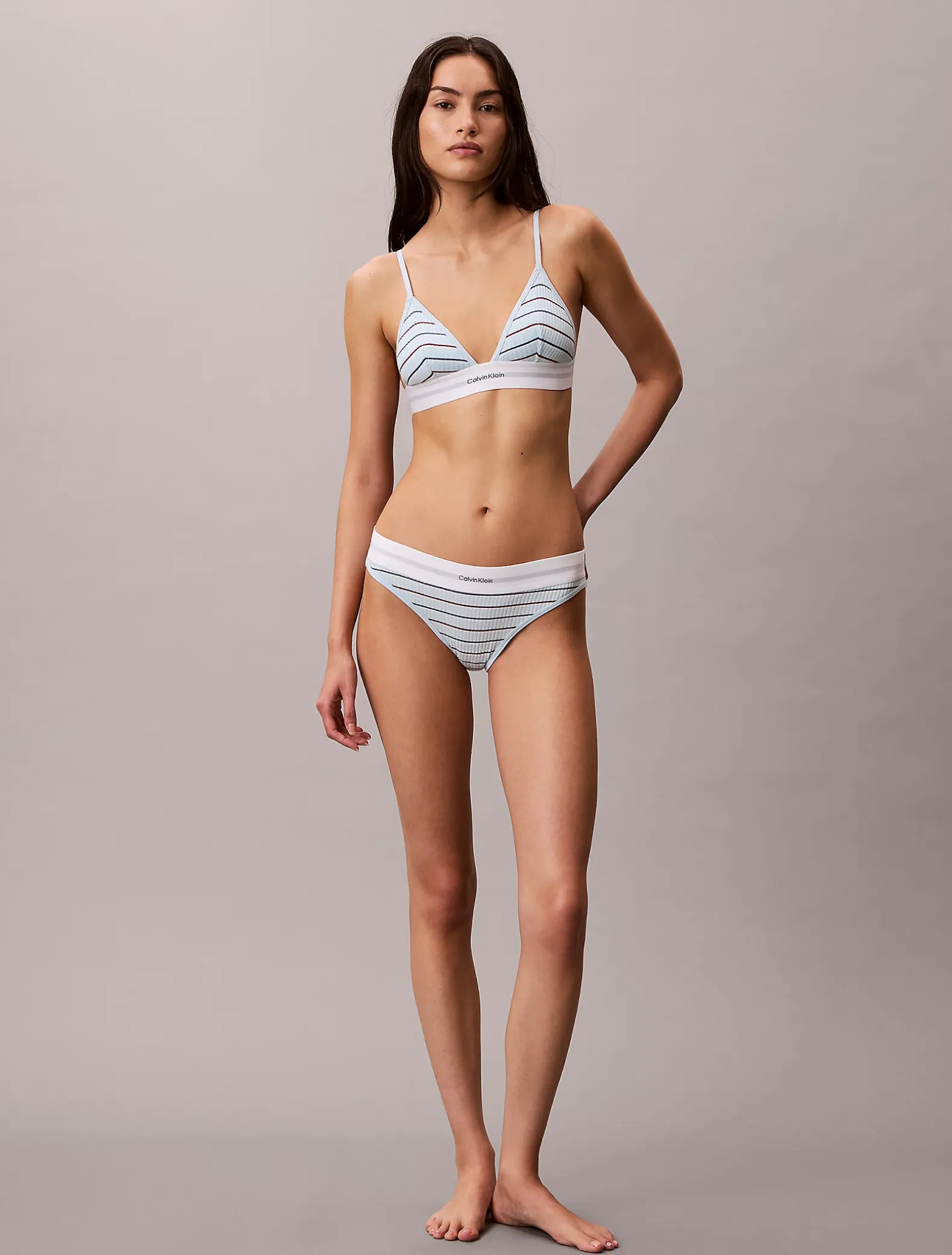 Ongevoerde Triangle Bralette - Modal Cotton Stretch Rib