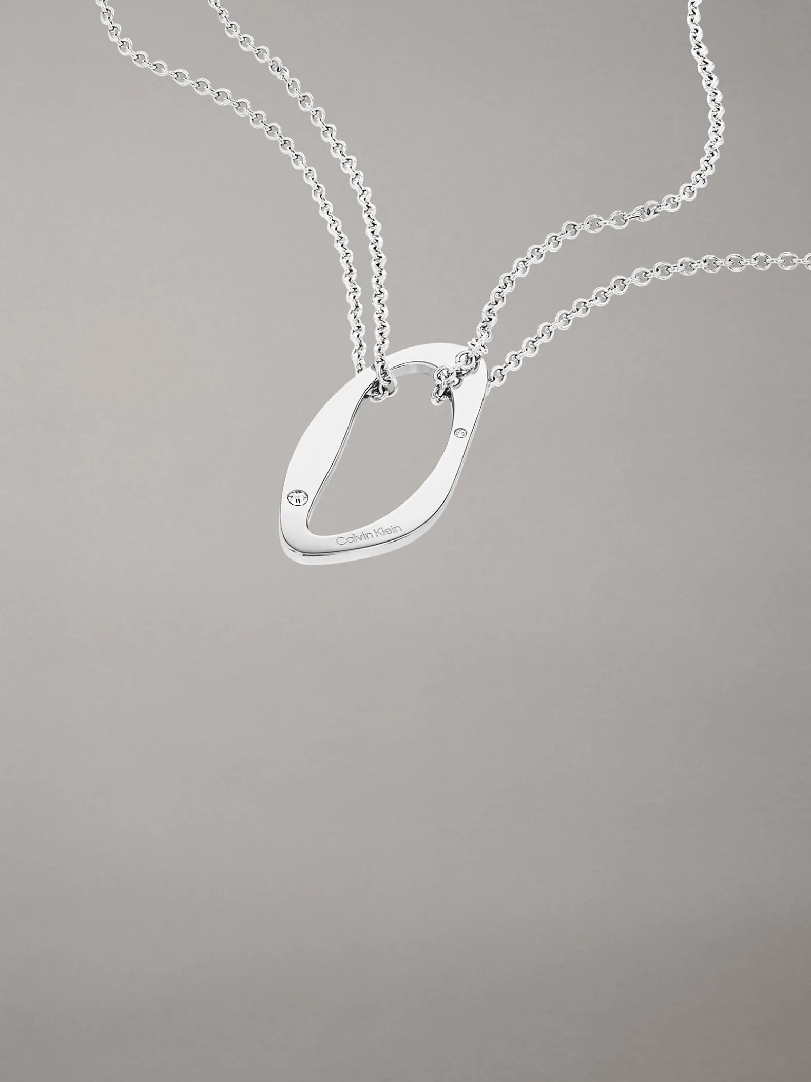 Organische vorm hangerketting