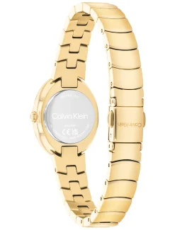 Ovaal schakelhorloge met gedraaide lunette