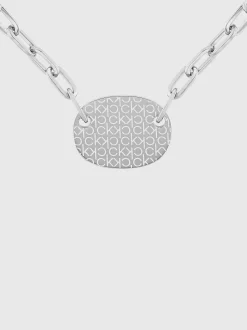 Ovale hanger monogram ketting