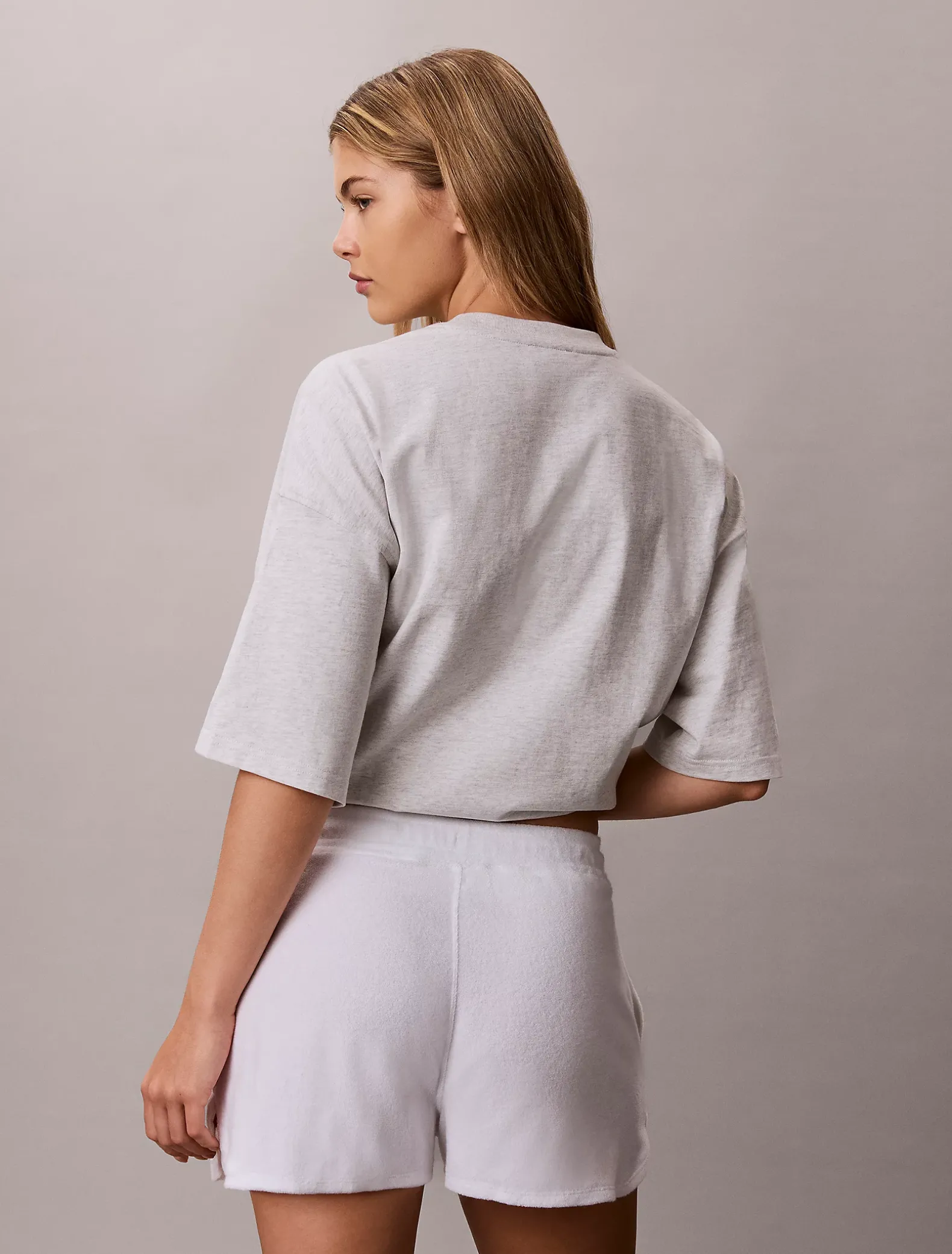 Oversized katoenen T-shirt met embleem