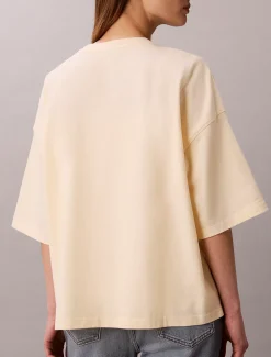 Oversized katoenen T-shirt met embleem