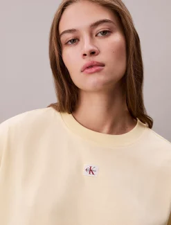 Oversized katoenen T-shirt met embleem