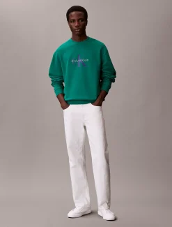 Oversized sweatshirt met monogram