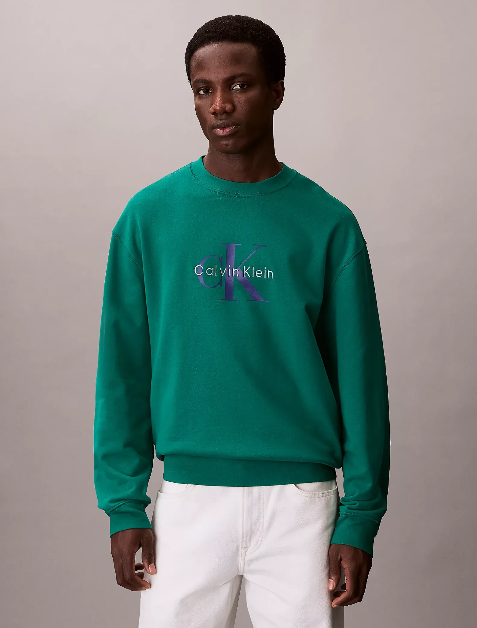 Oversized sweatshirt met monogram