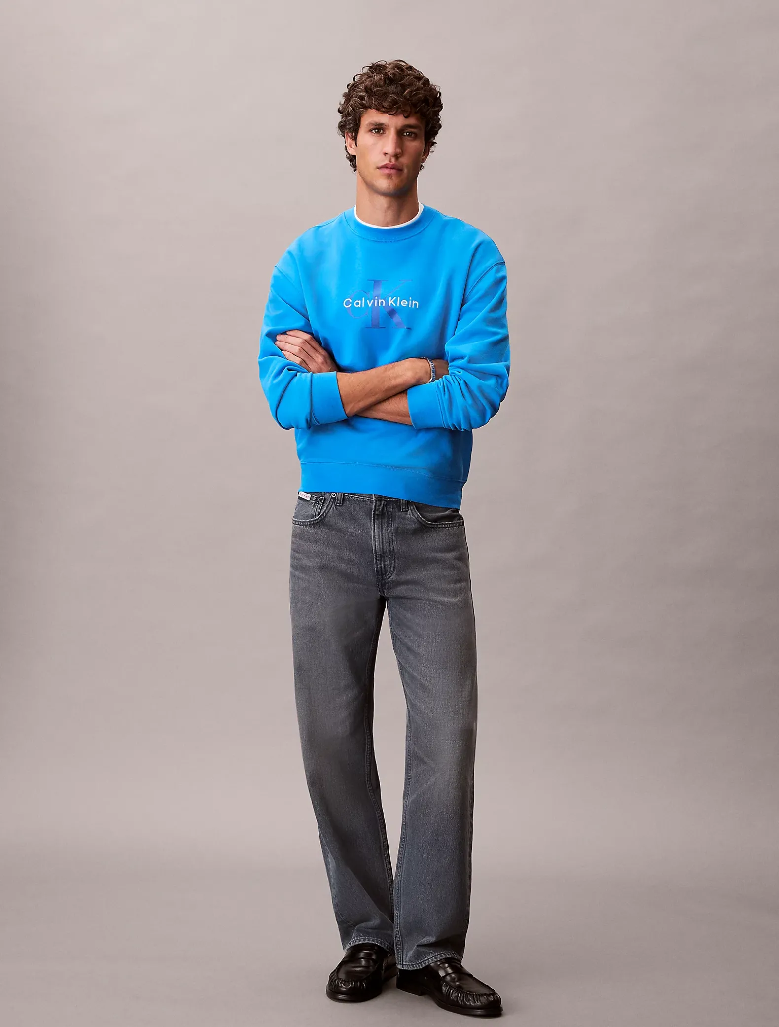 Oversized sweatshirt met monogram