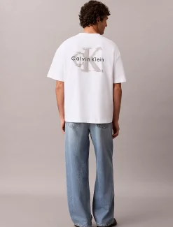 Oversized T-shirt met logo in reliëf