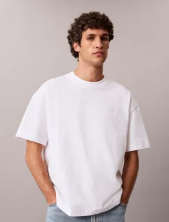 Oversized T-shirt met logo in reliëf