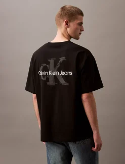 Oversized T-shirt met logo in reliëf