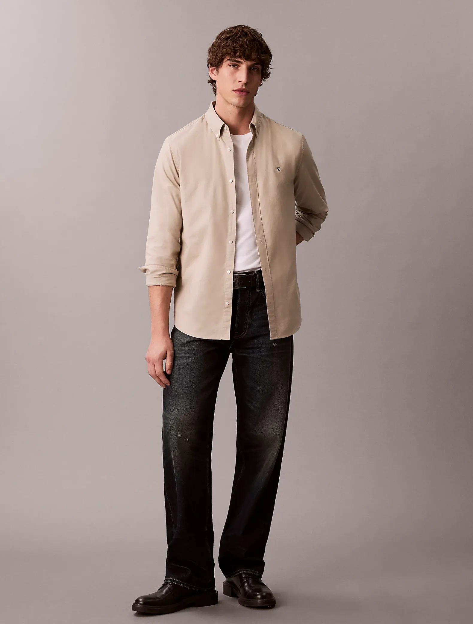 Oxford katoenen button-down overhemd
