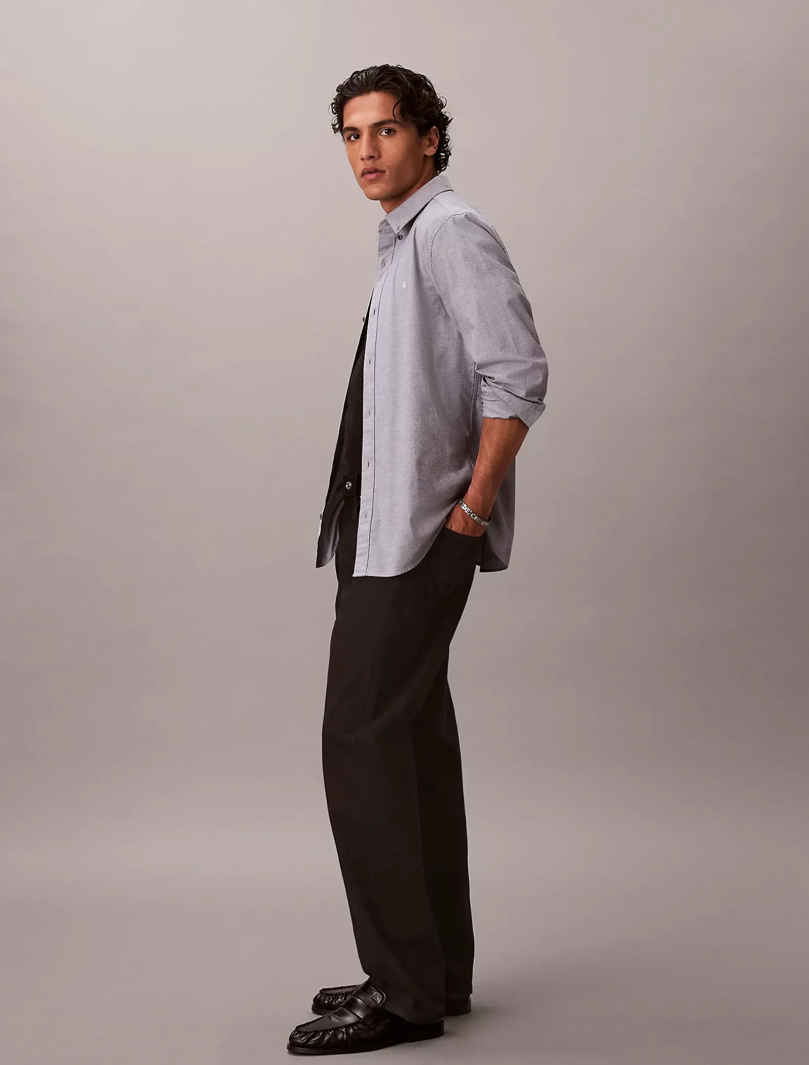 Oxford katoenen button-down overhemd