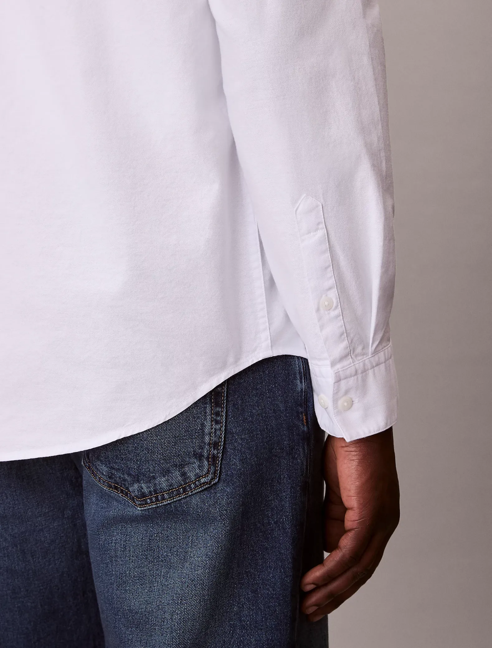 Oxford katoenen button-down overhemd