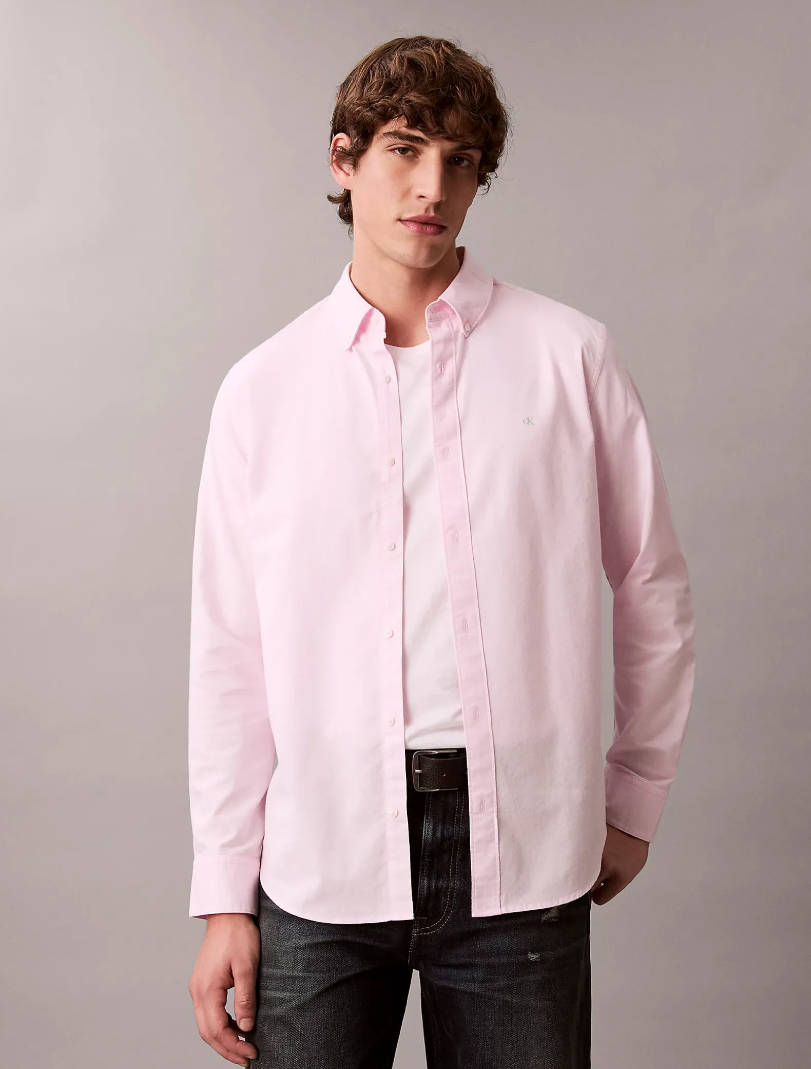 Oxford katoenen button-down overhemd