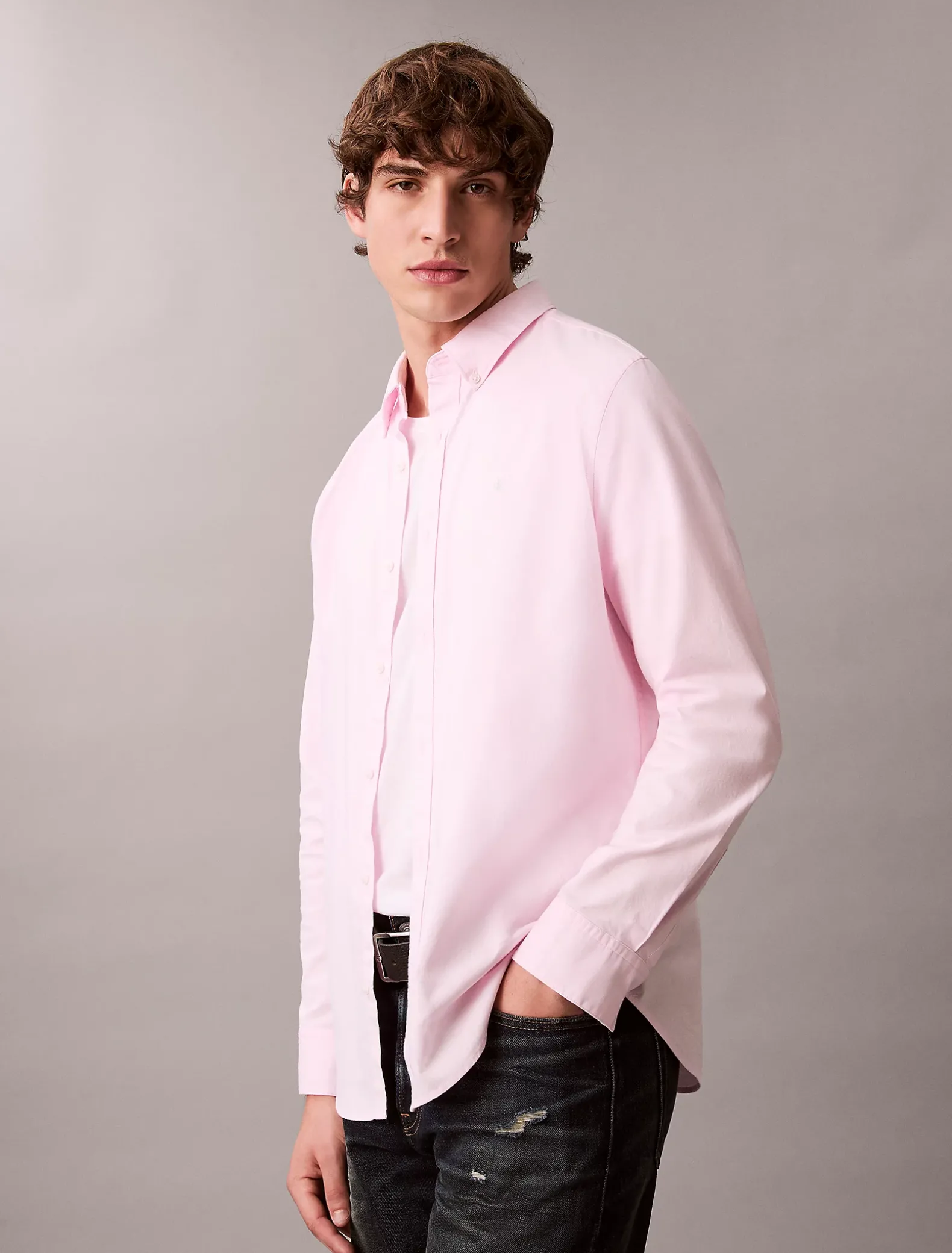 Oxford katoenen button-down overhemd