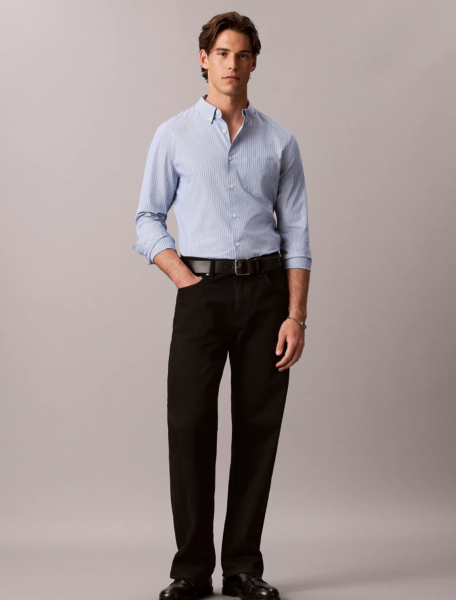 Oxford katoenen button-down overhemd