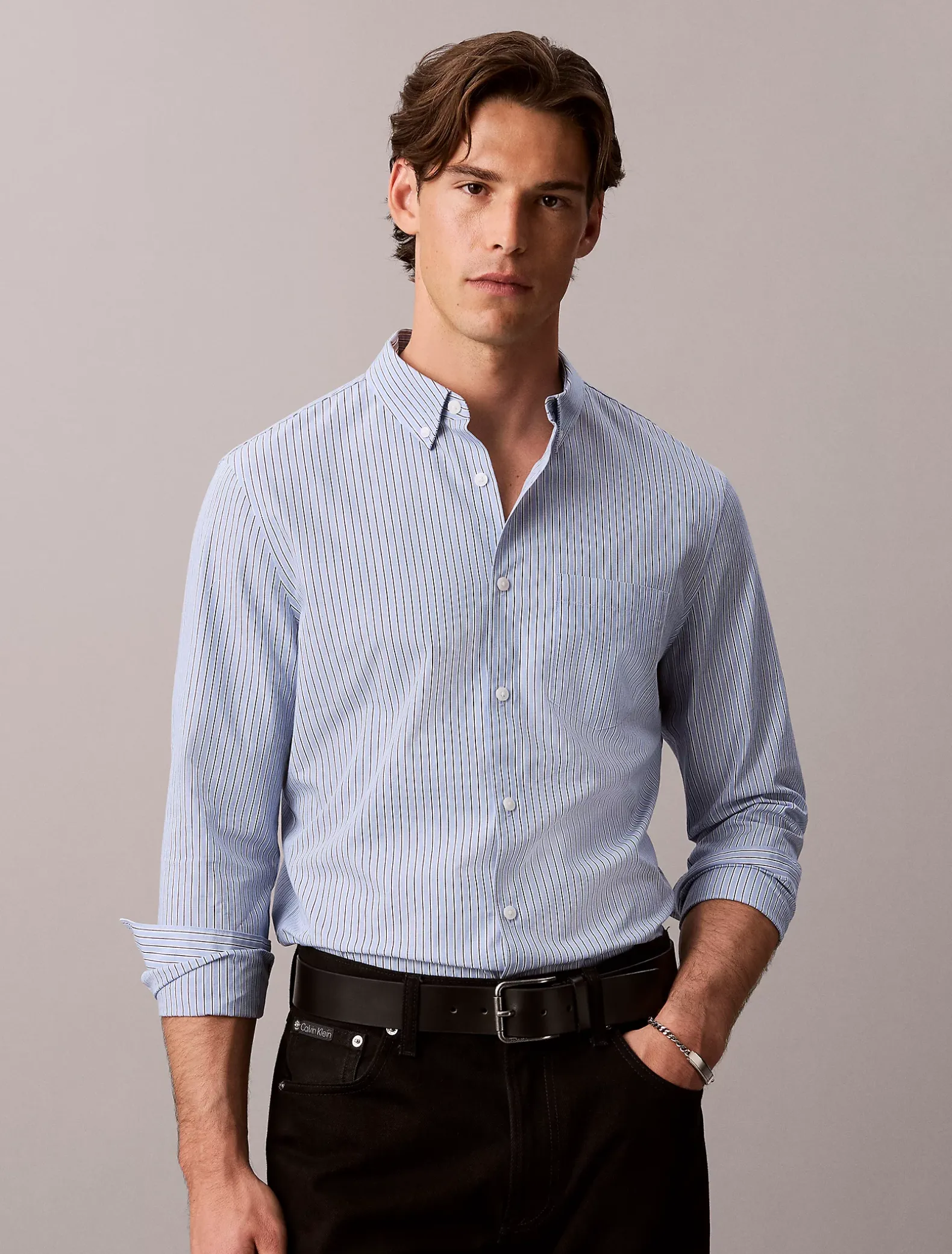 Oxford katoenen button-down overhemd