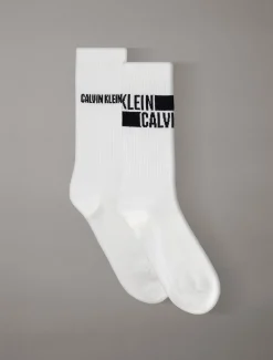 2-pack crewsokken met logoband