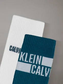 2-pack crewsokken met logoband
