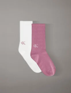 2-pack crewsokken met logotab