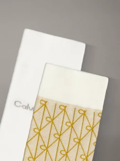 2-pack crewsokken van zachte katoenstretch