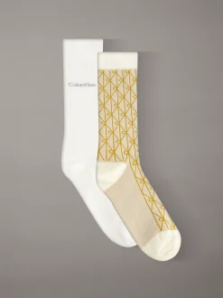 2-pack crewsokken van zachte katoenstretch