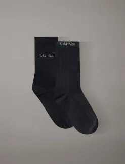 2-pack diamant crewsokken met logo