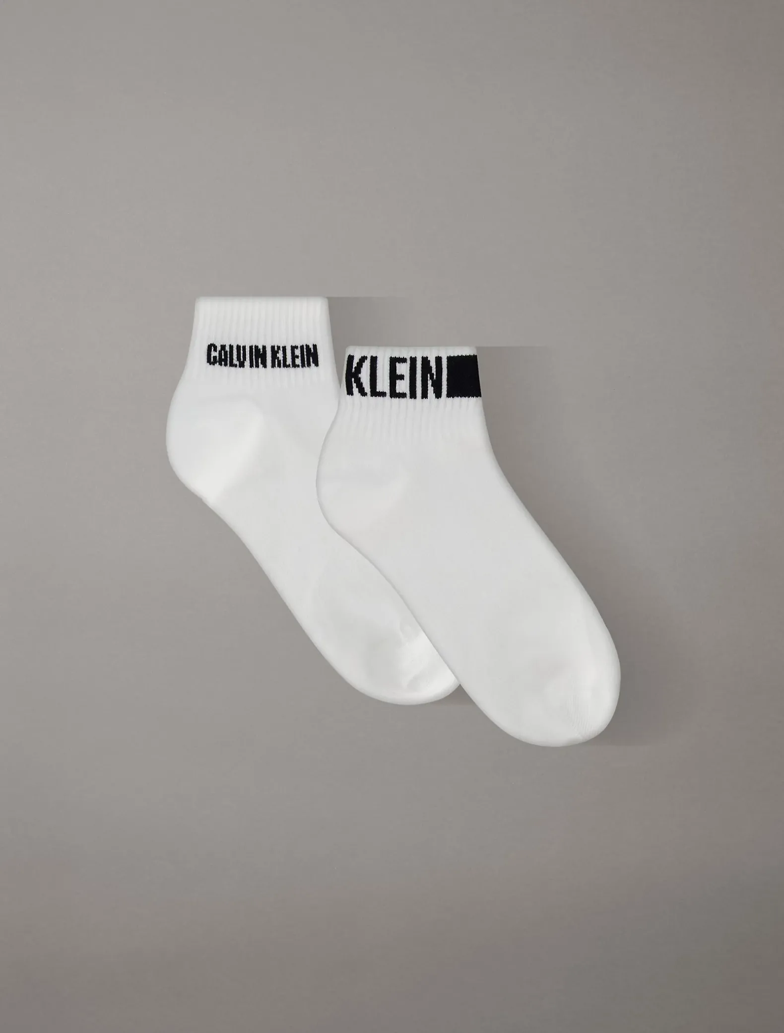 2-pack enkelsokken met logoband