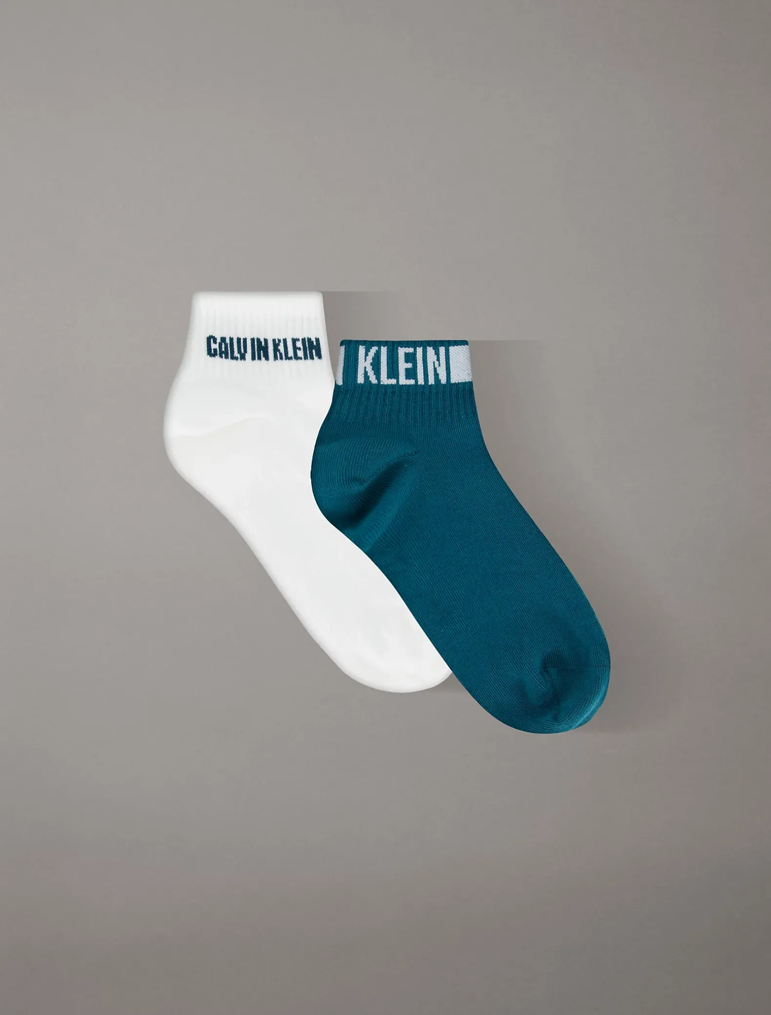 2-pack enkelsokken met logoband