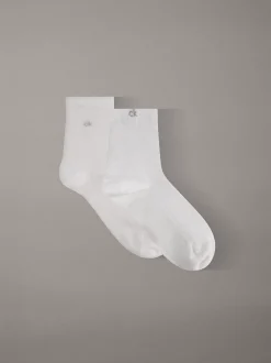 2-pack enkelsokken met zachte textuur