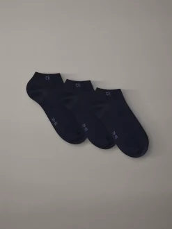 3-pack enkelsokken van zachte katoenstretch