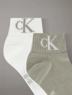 2-pack enkelsokken van zacht stretchkatoen