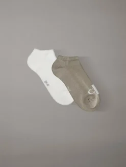 2-pack enkelsokken van zacht stretchkatoen