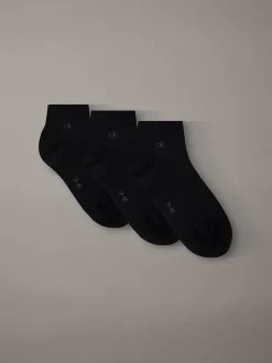 3-pack enkelsokken van zacht stretchkatoen