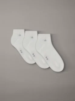 3-pack enkelsokken van zacht stretchkatoen