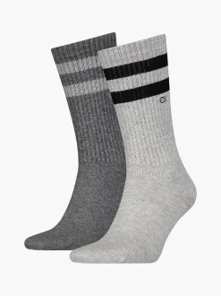 2-pack gestreepte crew sokken